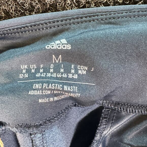 Adidas‎ Women’s Blue Side Stripes Joggers size Medium NWT - Picture 3 of 9